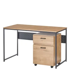 Schreibtisch mit Rollcontainer Set - Caprera (zweiteilig)