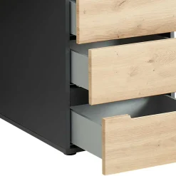 Schreibtisch mit Schubladen zweifarbig - Kuetra