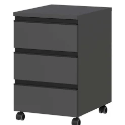 Schreibtisch Rollcontainer in Dunkelgrau - Espnoz