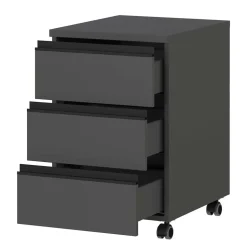 Schreibtisch Rollcontainer in Dunkelgrau - Espnoz