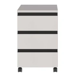 Schreibtisch Rollcontainer in Hellgrau - Great