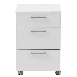 Schreibtisch Rollcontainer in Lichtgrau 41x60x50 - Bowsla