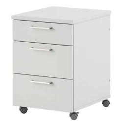 Schreibtisch Rollcontainer in Lichtgrau 41x60x50 - Bowsla