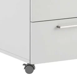 Schreibtisch Rollcontainer in Lichtgrau 41x60x50 - Bowsla