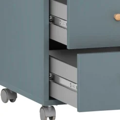 Schreibtisch Rollcontainer in Petrol - Baiamare