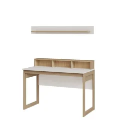 Schreibtisch und Wandboard Set - Ovidio (zweiteilig)