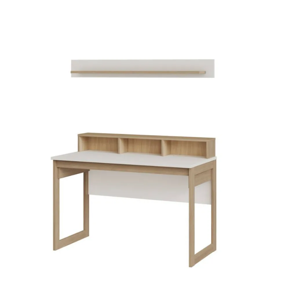 Schreibtisch und Wandboard Set - Ovidio (zweiteilig)
