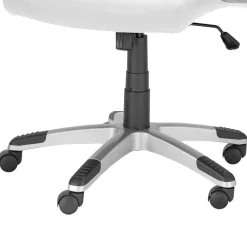 Schreibtischsessel in Weiß Kunstleder - Krispan