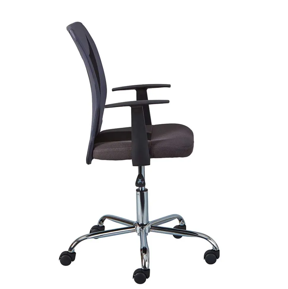 Schreibtischstuhl aus Kunstleder & Mesh - Neluna