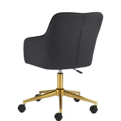 Schreibtischstuhl in Schwarz Samt - Wihelpa
