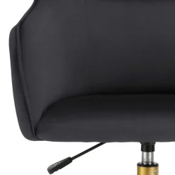 Schreibtischstuhl in Schwarz Samt - Wihelpa