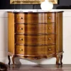 Schubladen Kommode in Nussbaum Dentro im Barockstil