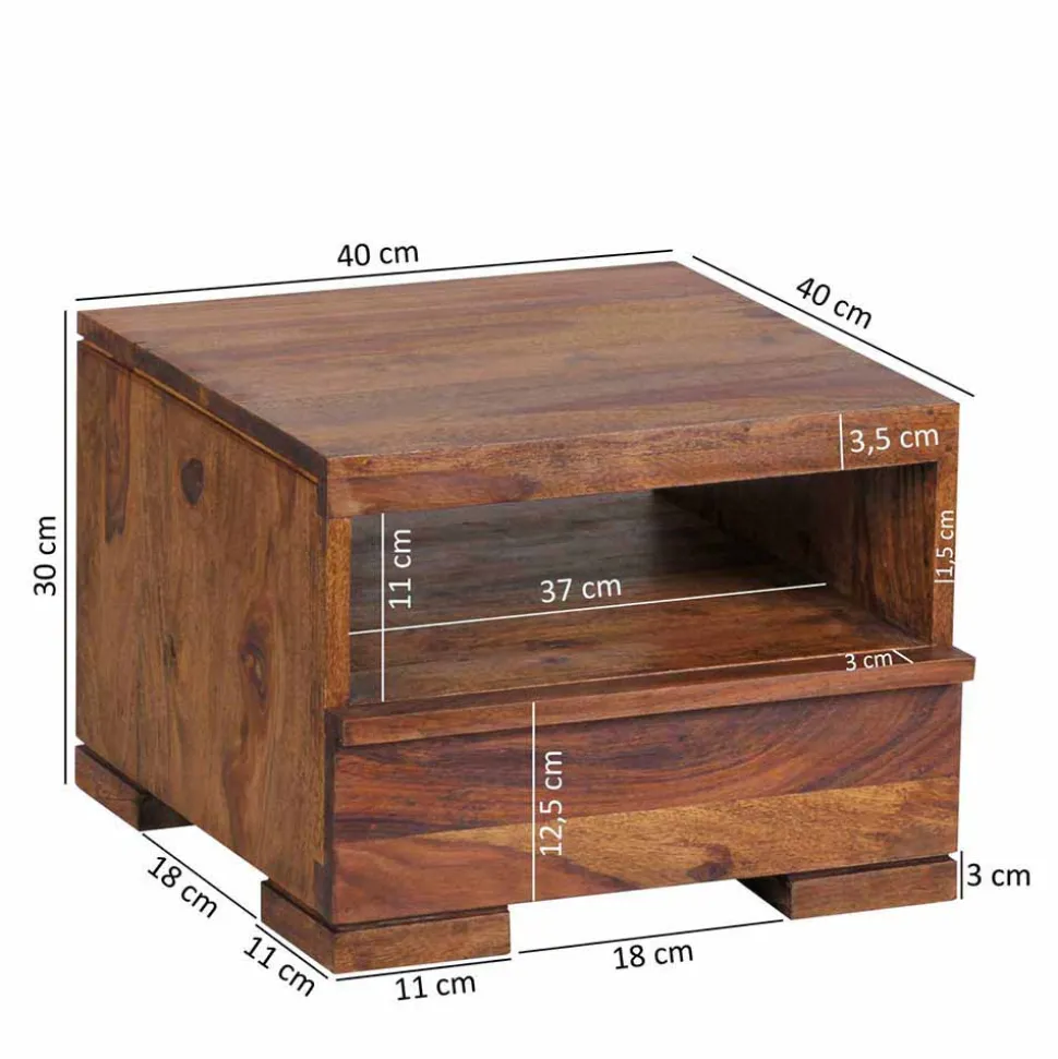 Schubladen Nachtkommode Hoslo im Landhausstil modern