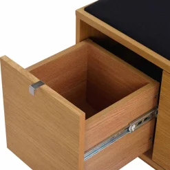 Schubladen Sitzbank Helvana mitr Eiche furniert