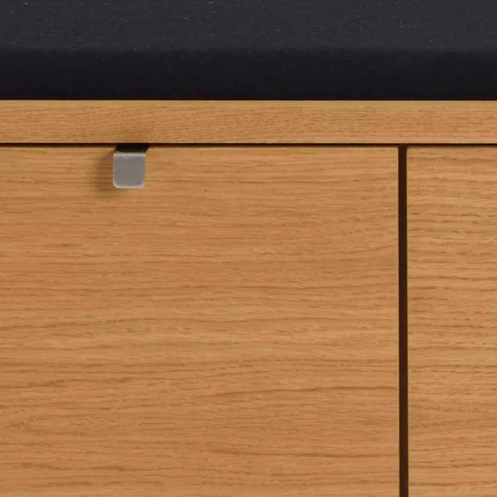Schubladen Sitzbank Helvana mitr Eiche furniert
