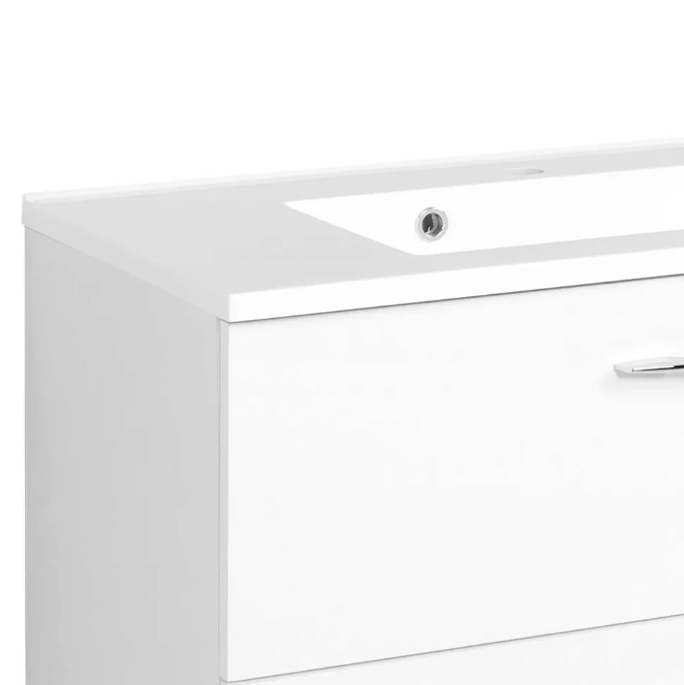Schubladen Waschtisch in Weiß - Lartemo