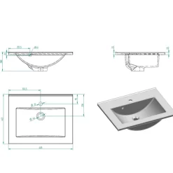 Schubladen Waschtisch in Grau - Juventuda