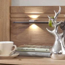 Schubladen-Nachtschrank Anglesia in Eiche teilmassiv (2er Set)