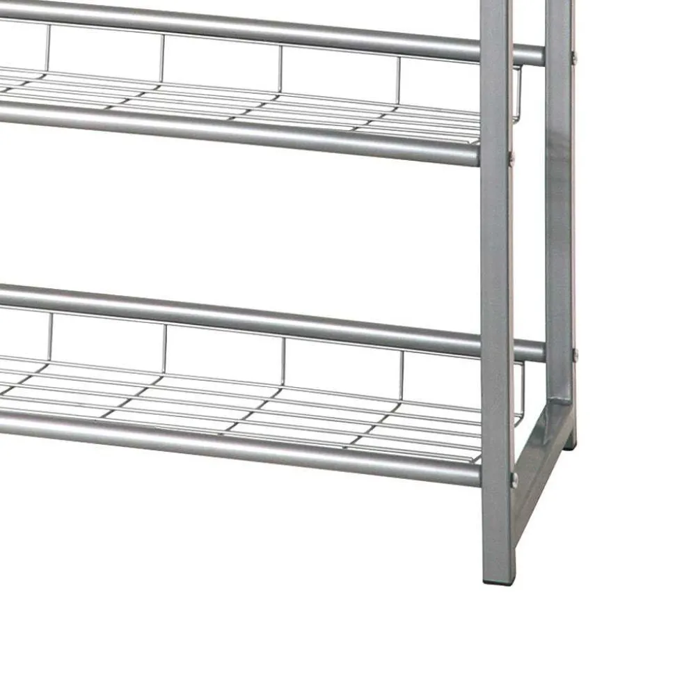 Schuhaufbewahrung Xenia in Alufarben