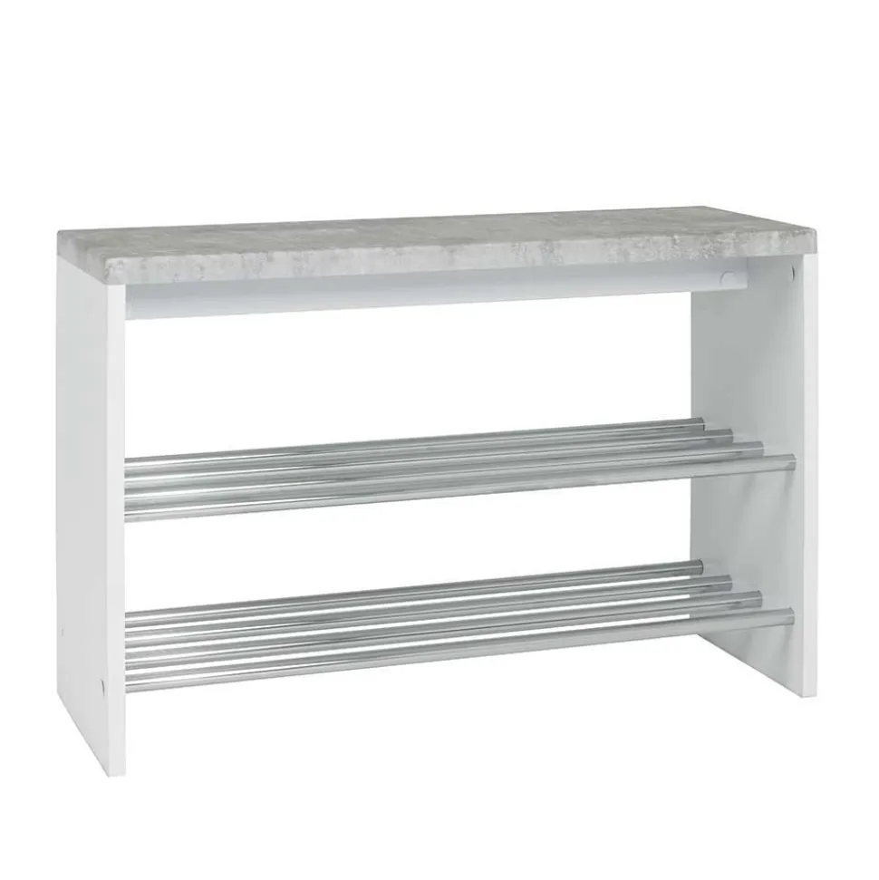 Schuhbank in Beton Dekor & Weiß - Elbe