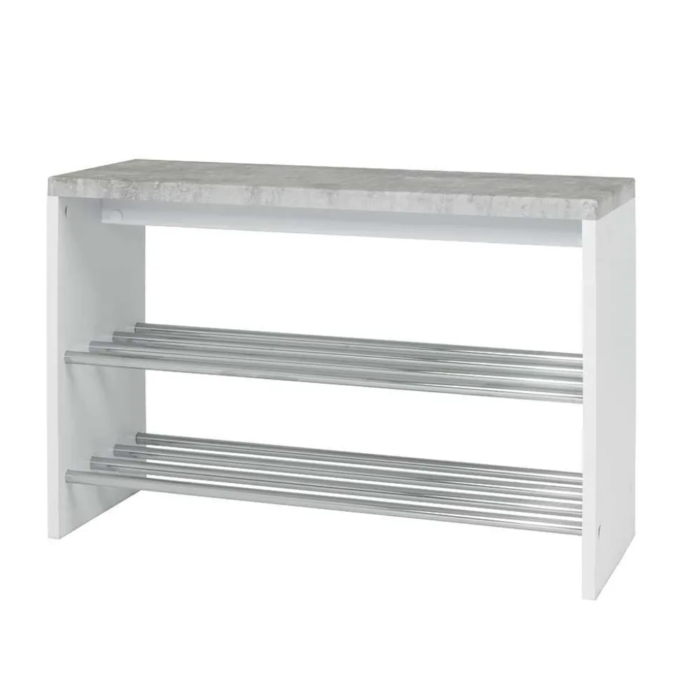 Schuhbank in Beton Dekor & Weiß - Elbe