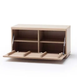 Schuhbank in Eiche Bianco & Grau - Arkadiuz