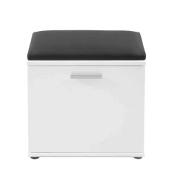 Schuhbank in Weiß mit Schwarz - Massa