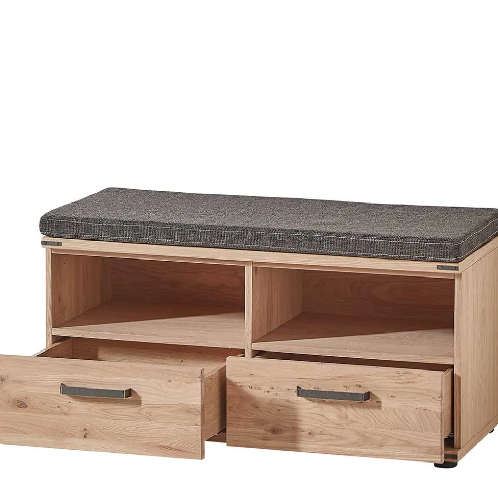 Schuhbank in Wildeiche & Graubraun - Konvava