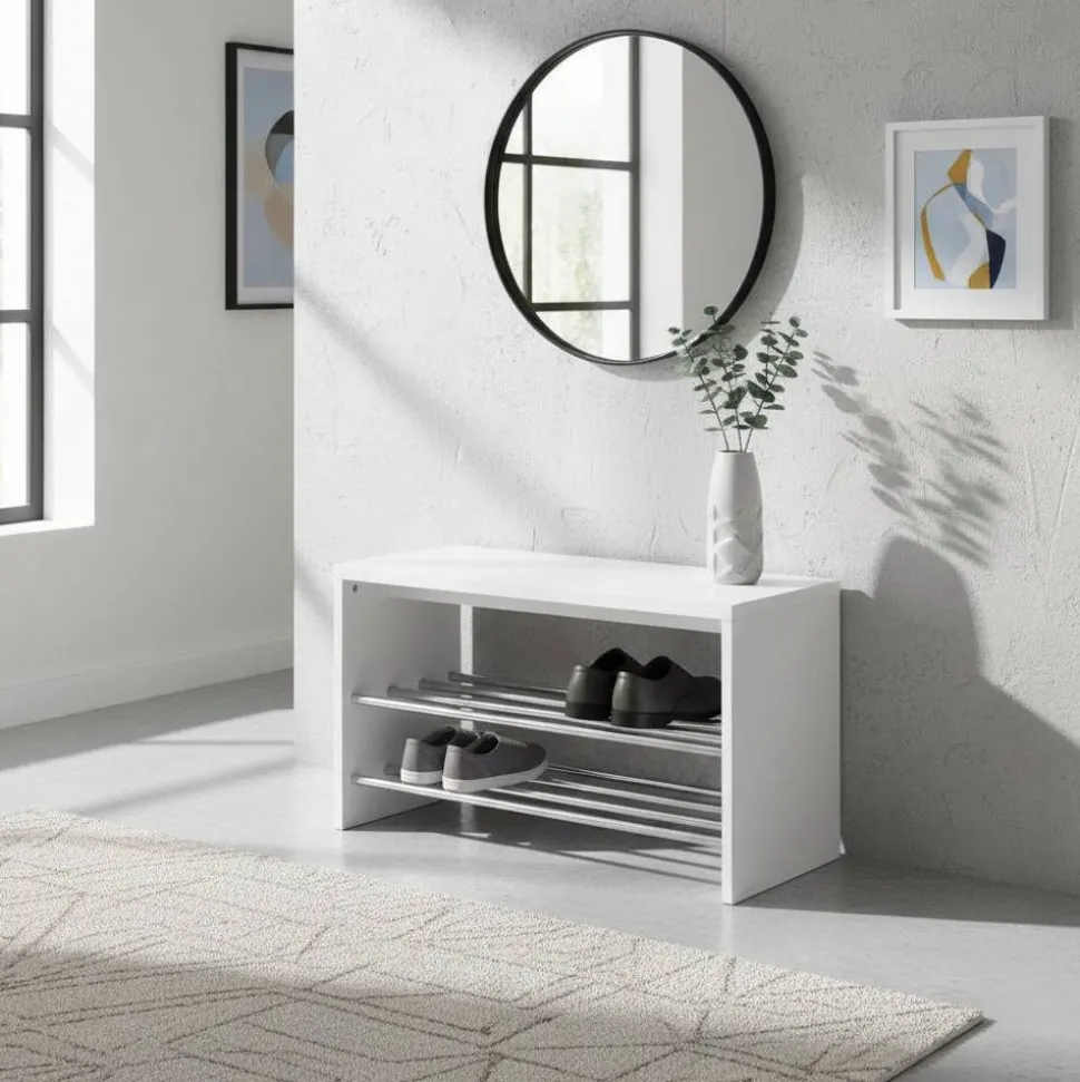 Schuhbank Jayro in Weiß