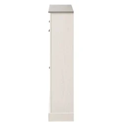 Schuhkipper in Weiß mit Grau - Lucasario