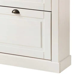 Schuhkipper in Weiß mit Grau - Lucasario