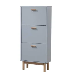 Schuhkommode in Grau und Eiche Optik - Caldaro