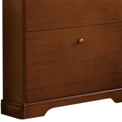 Schuhkommode in Nussbaum - 78x157x21 cm - Lemerzi