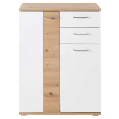 Schuhkommode in Weiß & Wildeiche NB - Symbrosia