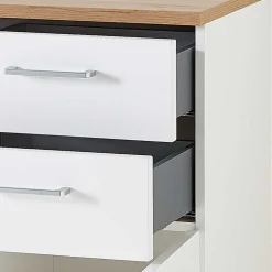 Schuhkommode in Weiß & Wildeiche NB - Symbrosia