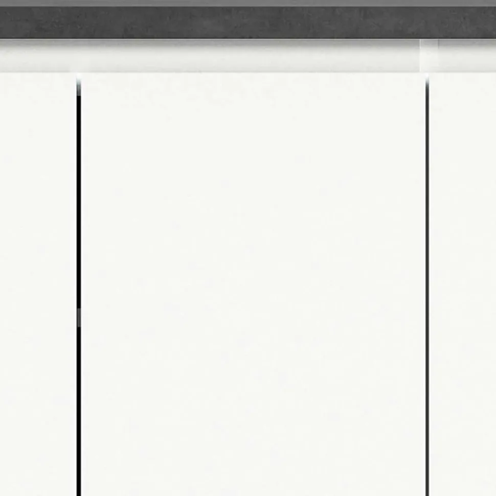 Schuhkommode in Weiß und Dunkelgrau - Suad