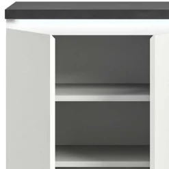 Schuhkommode in Weiß und Dunkelgrau - Suad