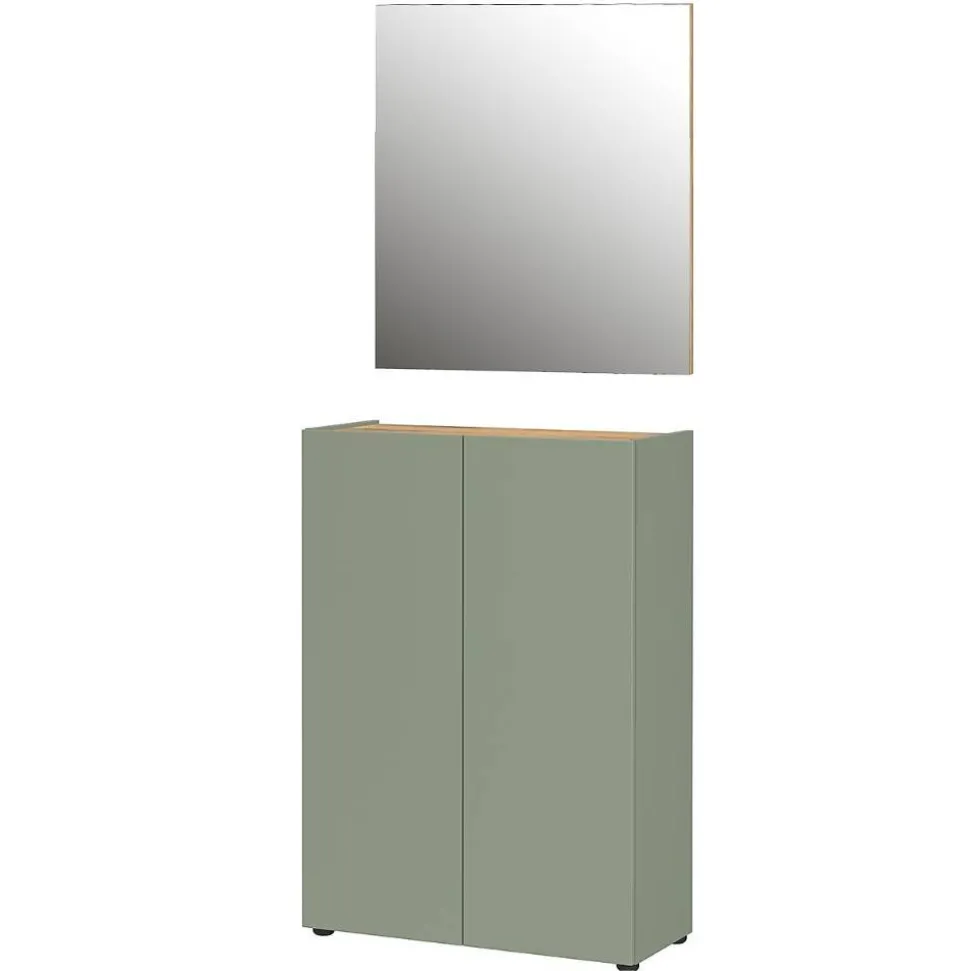 Schuhkommode und Wandspiegel Set - Bien (zweiteilig)