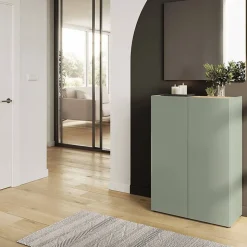 Schuhkommode und Wandspiegel Set - Bien (zweiteilig)