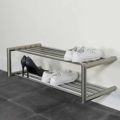 Schuhregal für die Wandmontage aus Edelstahl - Sipano
