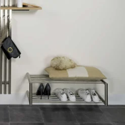 Schuhregal für die Wandmontage aus Edelstahl - Sipano