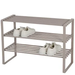 Schuhregal mit drei Ablagen in Taupe - Cayman