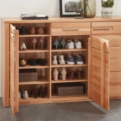 Schuhschrank - 160x100x40 cm in Kernbuche - Viktorion