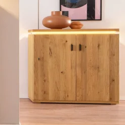 Schuhschrank aus Balkeneiche Massivholz - Robats