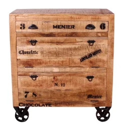 Schuhschrank aus Recyclingholz & Metall - Indri