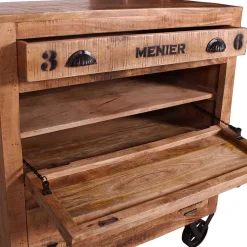 Schuhschrank aus Recyclingholz & Metall - Indri