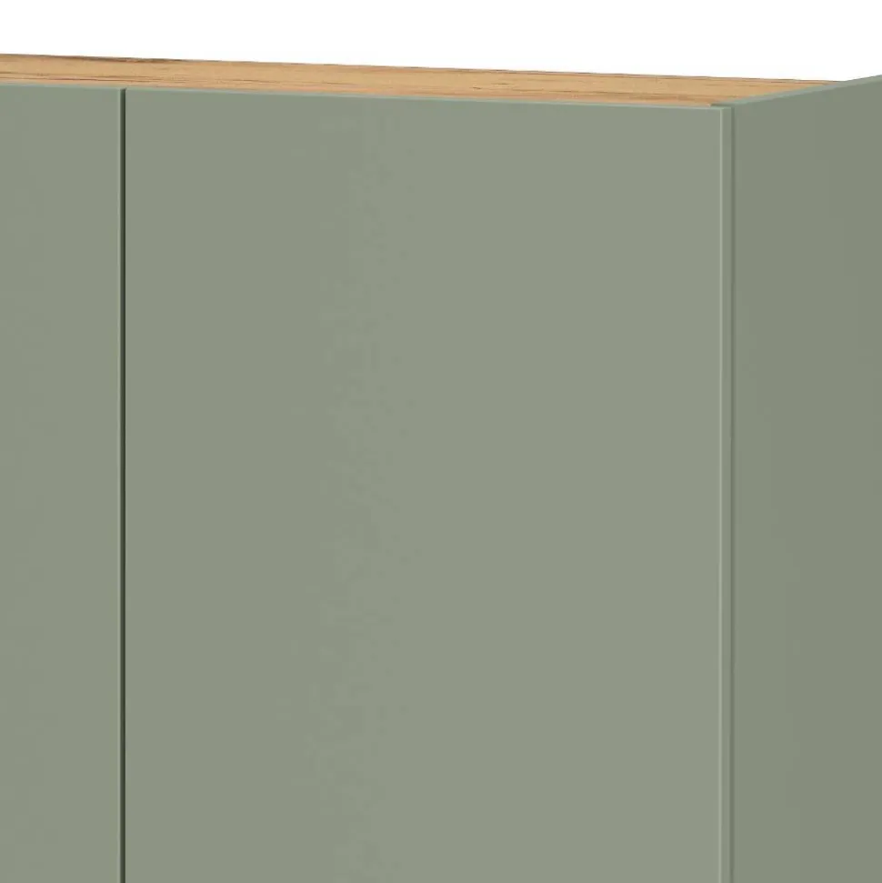 Schuhschrank in Graugrün mit Eiche - Bien