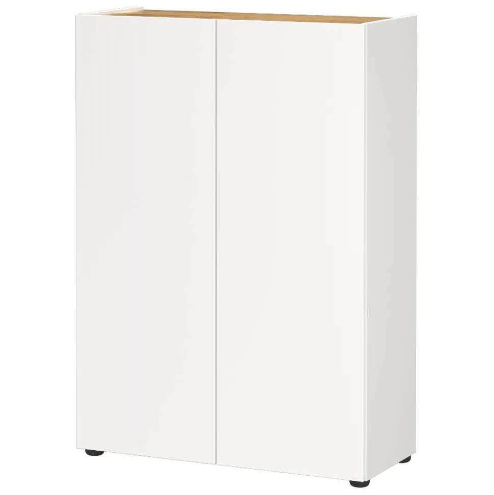 Schuhschrank in Weiß mit Eiche - Cooking