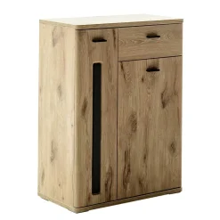 Schuhschrank in Wildeiche Optik & Grau - Baiamare