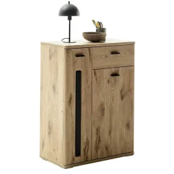 Schuhschrank in Wildeiche Optik & Grau - Baiamare